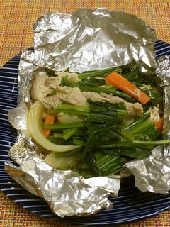 ”野菜たっぷり”ヘルシー豚バラホイル焼き-レシピのメイン写真