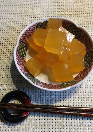 お箸でつまむコラーゲンいっぱいゼリー-レシピのメイン写真