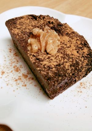 *おからと無花果のココア寒天ケーキ*-レシピのメイン写真