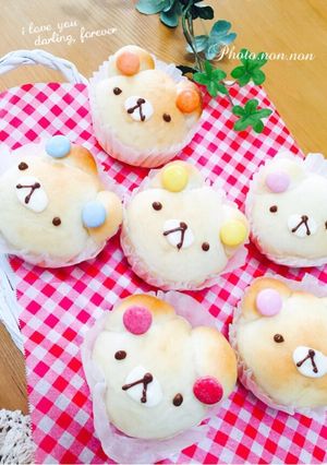 HBでマフィン型でミニミニリラックマパン-レシピのメイン写真