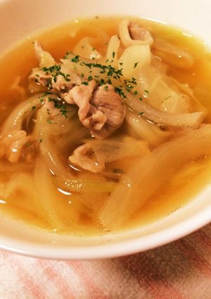 ＊簡単☆キャベツと豚肉のスープ＊-レシピのメイン写真