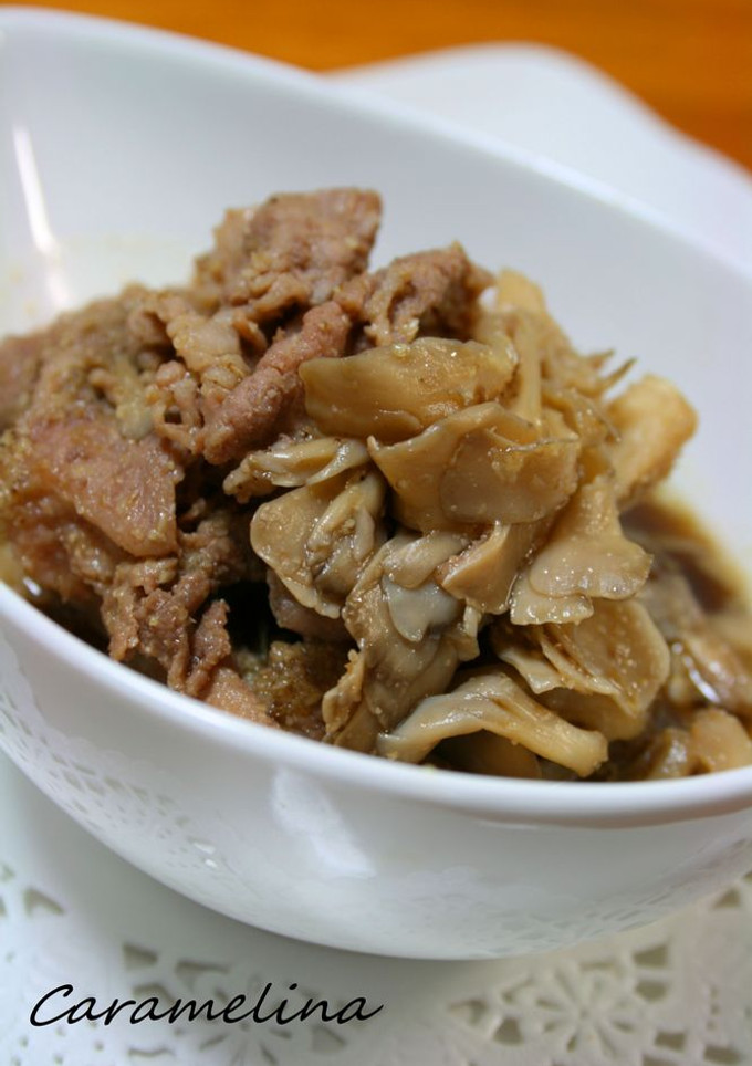 豚肉と舞茸のごま風味こってり煮-レシピのメイン写真