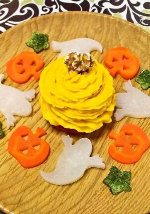 モンブラン風ハロウィンサラダ♪-レシピのメイン写真