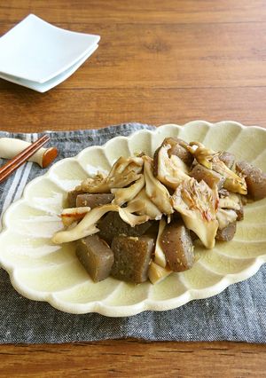 簡単☆こんにゃくときのこの生姜こぶおろし-レシピのメイン写真