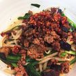 なす味噌担々麺風豆乳辛ラーメン♪