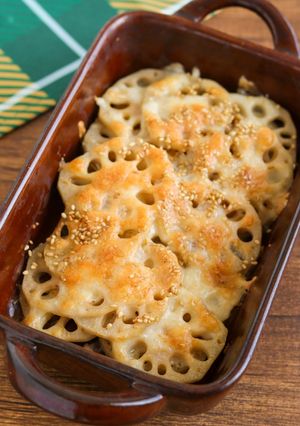 もう一品♪れんこんの味噌マヨチーズ焼き-レシピのメイン写真