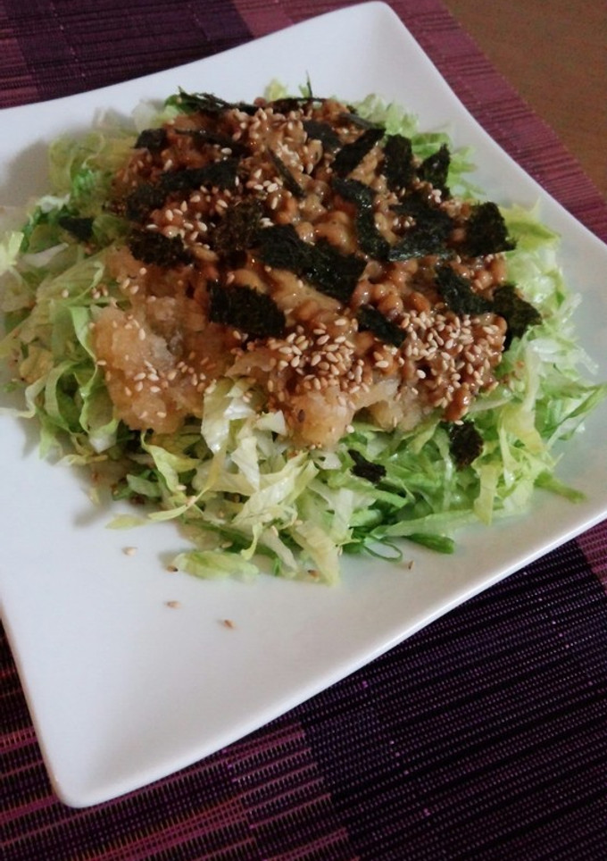 大根おろしで☆納豆レタス和え-レシピのメイン写真