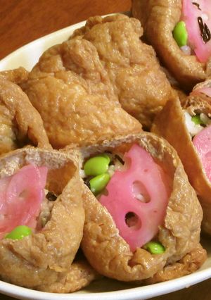 ちりめんじゃこと枝豆とひじきのいなりずし-レシピのメイン写真