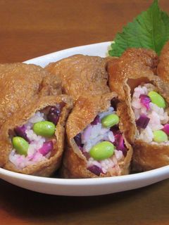 しば漬けと枝豆のいなりずし-レシピのメイン写真