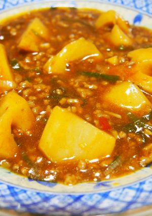 れんこん麻婆♪シャキシャキ食感♪-レシピのメイン写真