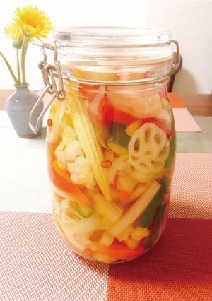 【発毛レシピ】色とりどりの野菜ピクルス-レシピのメイン写真