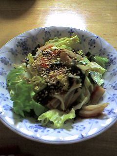 レタスとわかめの中華風サラダ-レシピのメイン写真