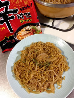 辛ラーメンアレンジ:甘辛ソース焼きそば-レシピのメイン写真