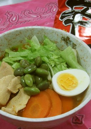 レタスがおいしい辛ラーメン-レシピのメイン写真