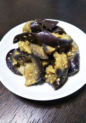 レンチン超簡単！茄子のゴマぽん和え-レシピのメイン写真