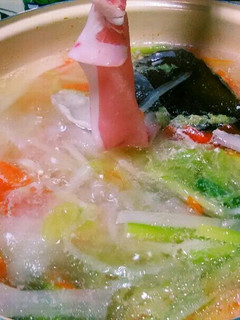 我が家流☆野菜たっぷり!豚しゃぶ鍋☆-レシピのメイン写真