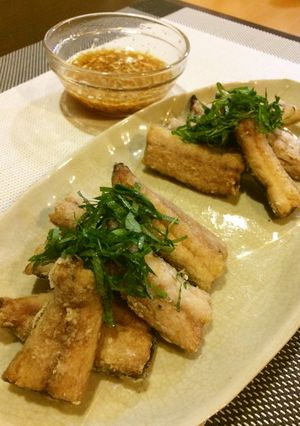 さんまの竜田揚げ~ねぎ香味だれ~-レシピのメイン写真