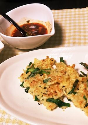 ♪辛ラーメンdeチヂミ風♪-レシピのメイン写真