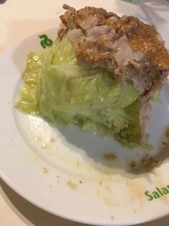 超簡単!キャベツと豚の蒸しケーキ風-レシピのメイン写真