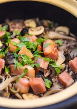 赤ワインとベーコンのおもてなし炊込みご飯-レシピのメイン写真