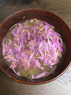 菊の花のお味噌汁-レシピのメイン写真