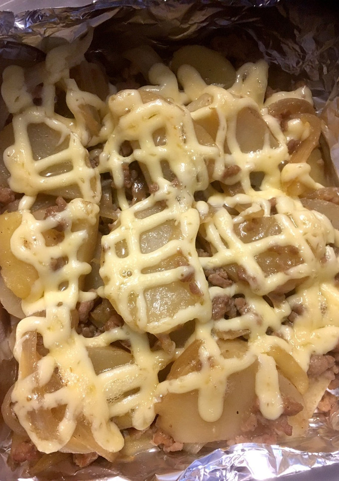 豚ひき肉とジャガイモのマヨネーズ焼き-レシピのメイン写真