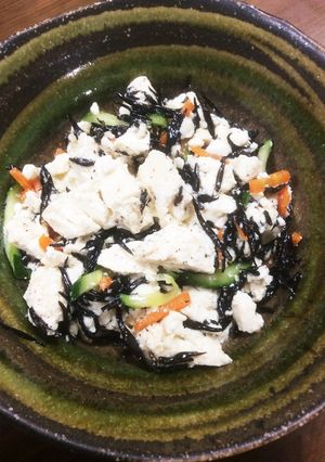 豆腐とひじきのサラダ-レシピのメイン写真