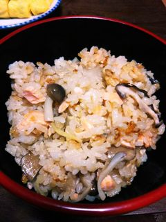 【秋】鮭ときのこの炊き込みご飯-レシピのメイン写真