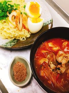 辛ラーメンでつけ麺-レシピのメイン写真