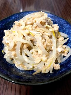 鮭缶ともやし炒め(ᵔᴥᵔ)-レシピのメイン写真