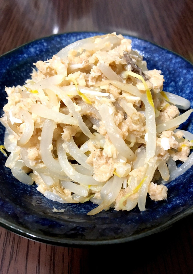 鮭缶ともやし炒め(ᵔᴥᵔ)-レシピのメイン写真