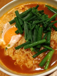 ネギ盛りだくさん辛ラーメン-レシピのメイン写真