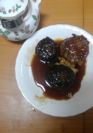 ハンバーグのもとと椎茸ハンバーグ-レシピのメイン写真