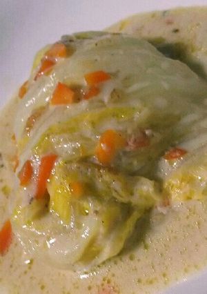 簡単ロール白菜の豆乳煮-レシピのメイン写真