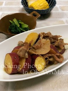 豚肉とサツマイモの甘辛煮-レシピのメイン写真