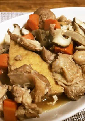 鶏肉と厚揚げの煮物-レシピのメイン写真