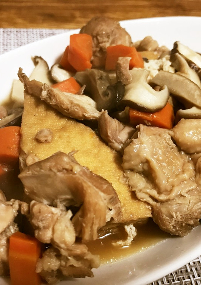鶏肉と厚揚げの煮物-レシピのメイン写真