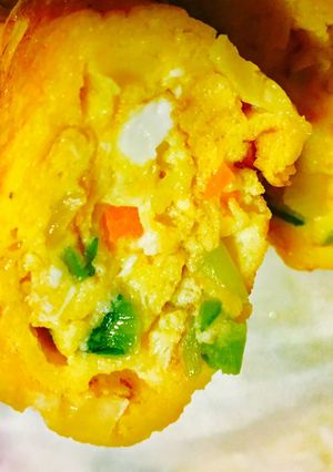 簡単♪余り野菜切れ端玉子焼き-レシピのメイン写真