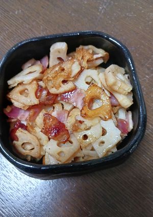 レンコンとベーコンの炒め物-レシピのメイン写真
