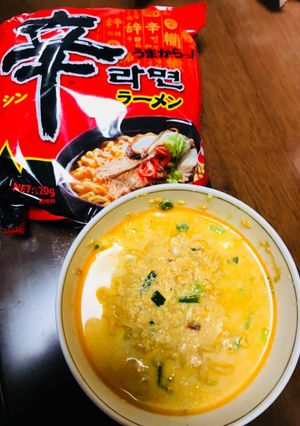 簡単 シン 辛ラーメン まろやかアレンジ-レシピのメイン写真