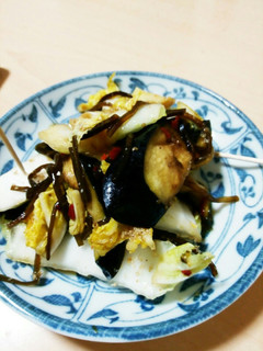 ナスと白菜の塩昆布漬け-レシピのメイン写真