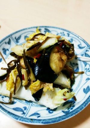 ナスと白菜の塩昆布漬け-レシピのメイン写真