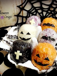 ハロウィンエッグおにぎり-レシピのメイン写真