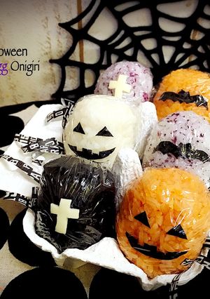 ハロウィンエッグおにぎり-レシピのメイン写真