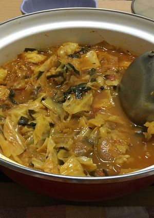 【スープカレー】牛ホルモンカレー鍋-レシピのメイン写真