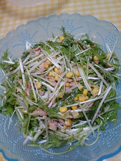 ▲水菜サラダ-レシピのメイン写真