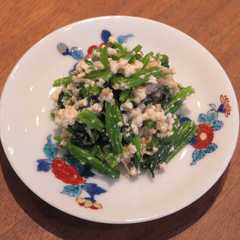 A picture of ほうれん草の白和え.