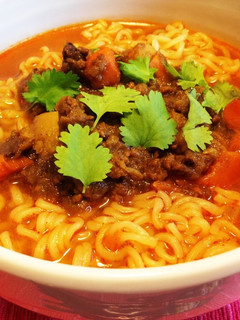 残ったカレーで簡単辛ラーメン♡-レシピのメイン写真