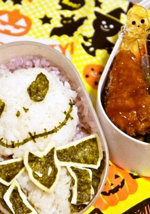 ハロウィン弁♪ジャック・スケリントン弁当-レシピのメイン写真