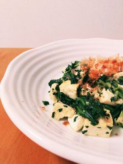 【低糖質メニュー】豆腐のかつおだし炒め-レシピのメイン写真